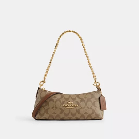 Coach Handbags - NWT Coach Charlotte Shoulder Bag In Signature Canvas
